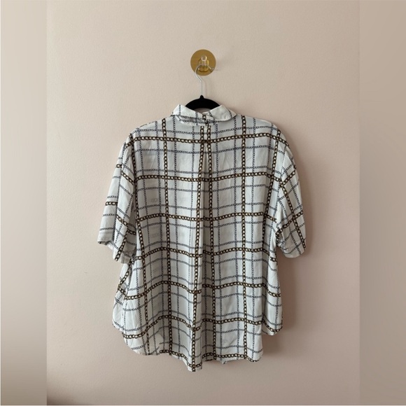 7 for all Mankind button down luxury chain blouse size small - Picture 5 of 7